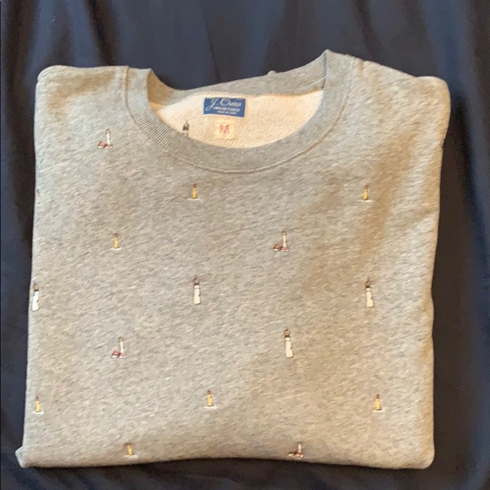 JCrew Crewneck sweater w/ lighthouses